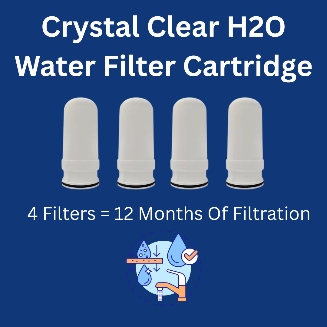 QTY 4 CrystalClearH20 Water Filter Cartridge