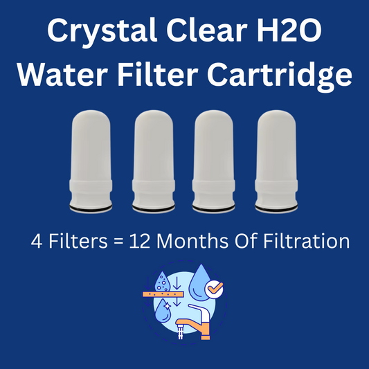 QTY 4 CrystalClearH20 Water Filter Cartridge